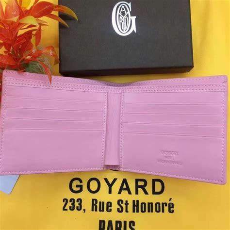 pink goyard wallet|victoire wallet cost.